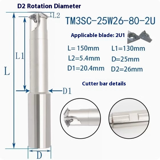 6036 SMT Deep Hole Thread Milling Toolholder Machining Center Single Thread Internal Coolant Milling Tool U-Thread Toolholder 11UI 16UI Shandong Denso Pricision Tools Co.,Ltd.